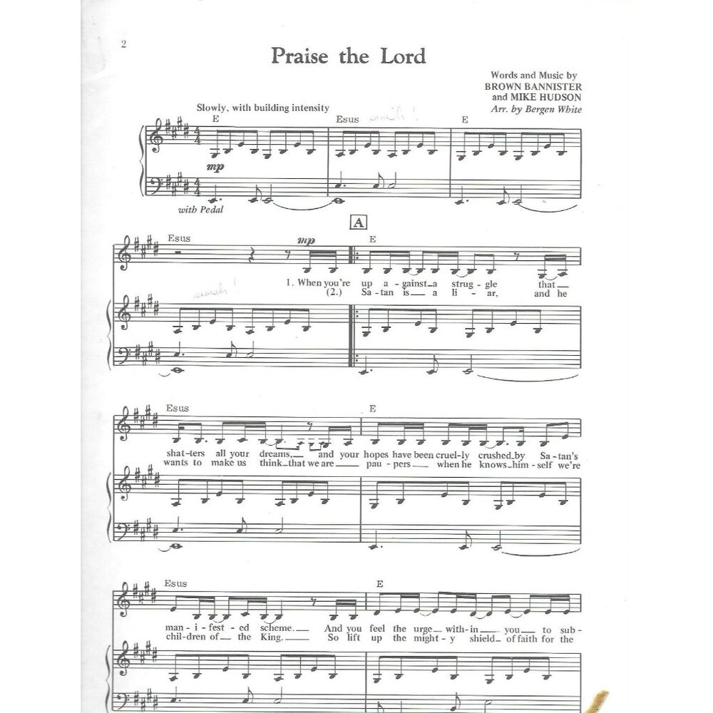 Praise the Lord Sheet Music 1980 DaySpring Imperials Gospel Piano Vocal - Picture 3 of 3